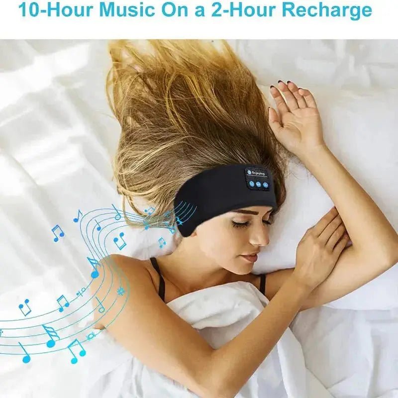 Bluetooth Sleep Headband – Wireless Headphones, Built - In Speakers, Comfortable Fabric, 10 - Hour Battery Life - Crazy_GadgetBluetooth Sleep Headband – Wireless Headphones, Built - In Speakers, Comfortable Fabric, 10 - Hour Battery LifeCrazy_Gadget