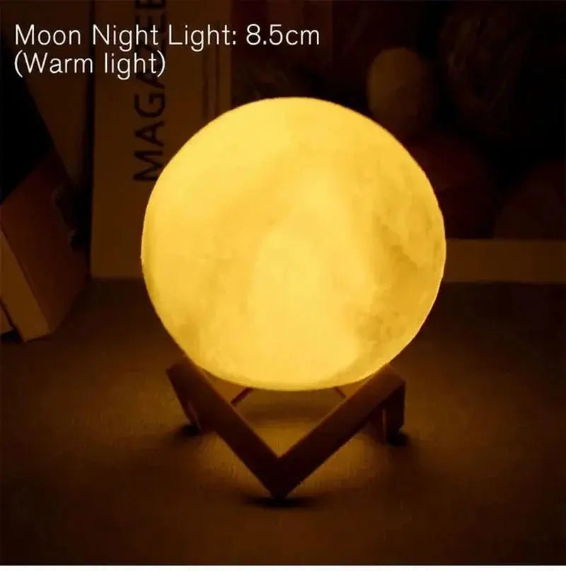 D5 Starry Moon Lamp 8Cm - LED Night Light with Stand, Perfect for Bedroom Decor and Gifts - Crazy_GadgetD5 Starry Moon Lamp 8Cm - LED Night Light with Stand, Perfect for Bedroom Decor and GiftsCrazy_Gadget