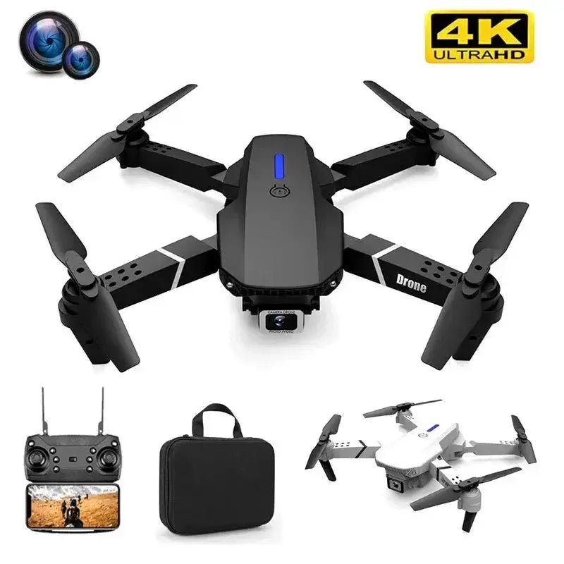 E88 Pro Foldable Quadcopter Drone - WIFI FPV, HD 4K Camera, Altitude Hold - Crazy_GadgetE88 Pro Foldable Quadcopter Drone - WIFI FPV, HD 4K Camera, Altitude HoldCrazy_Gadget