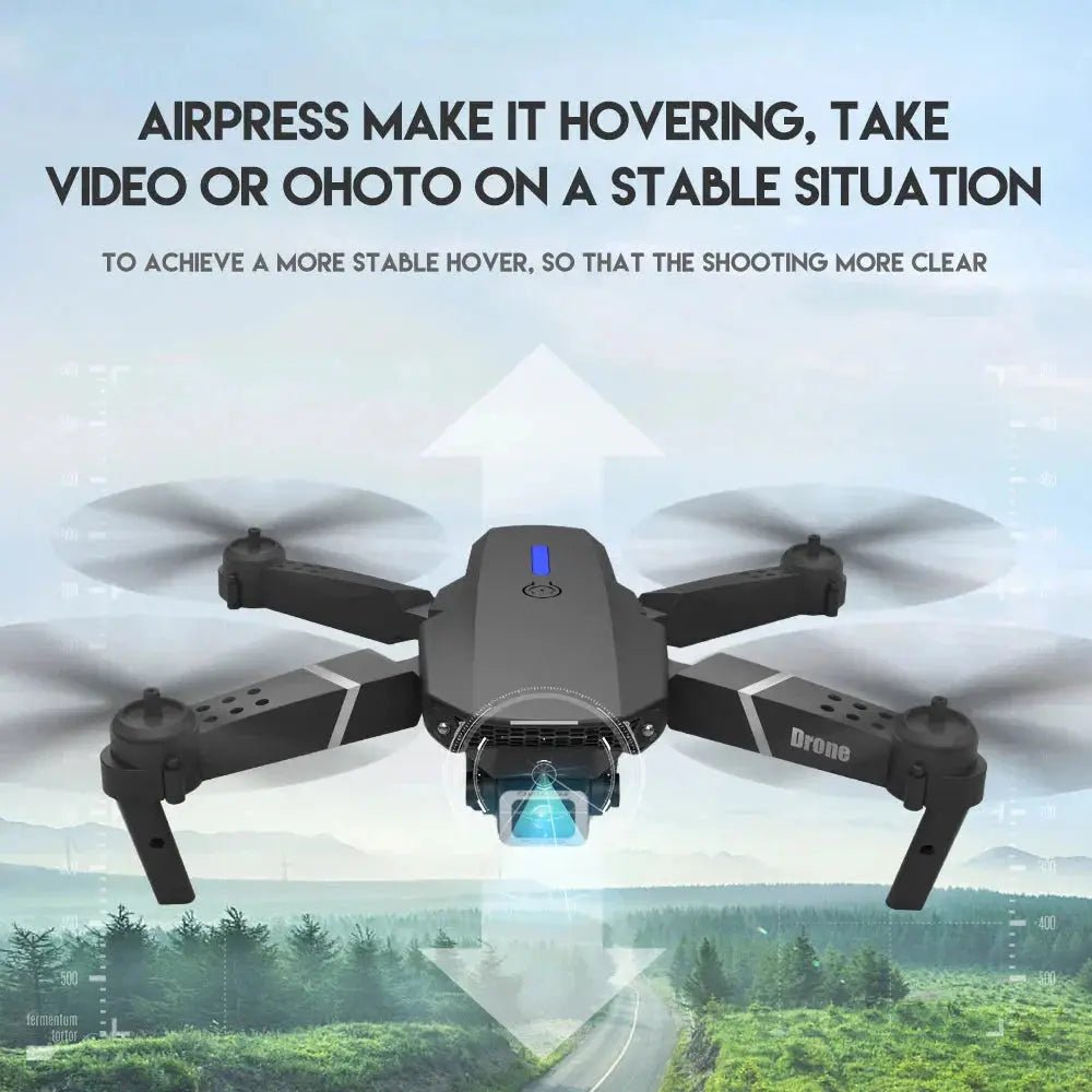E88 Pro Foldable Quadcopter Drone - WIFI FPV, HD 4K Camera, Altitude Hold - Crazy_GadgetE88 Pro Foldable Quadcopter Drone - WIFI FPV, HD 4K Camera, Altitude HoldCrazy_Gadget