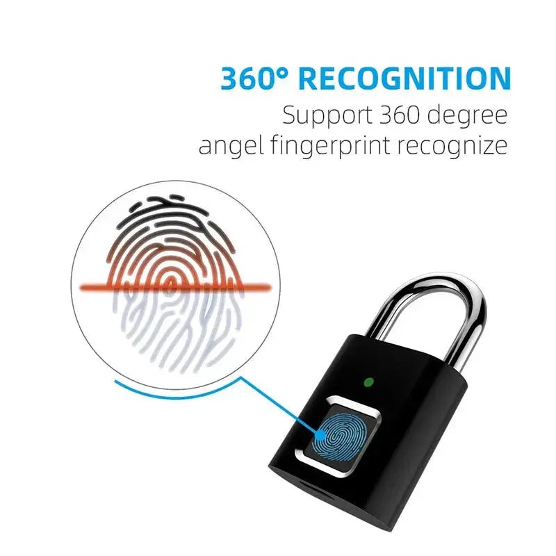 Smart Fingerprint Padlock - Crazy_GadgetSmart Fingerprint PadlockCrazy_Gadget